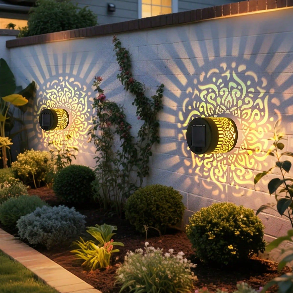 Solar Mandala SUNFLOWER Sunflower Wall Lamp Garden Courtyard