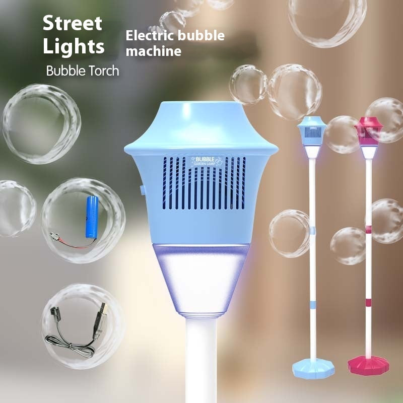 Lamp Soap Bubbles Machine Automatic Bubble Gun Creative Bubble Gun Toys Blower Maker Weeding Birthday Party Games Toys