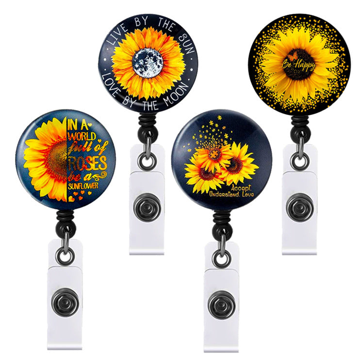 Epoxy, Sunflower, Sun Flower,  Badge