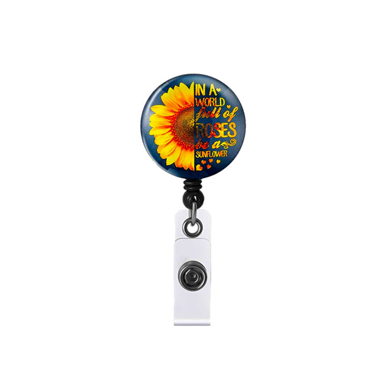 Epoxy, Sunflower, Sun Flower,  Badge