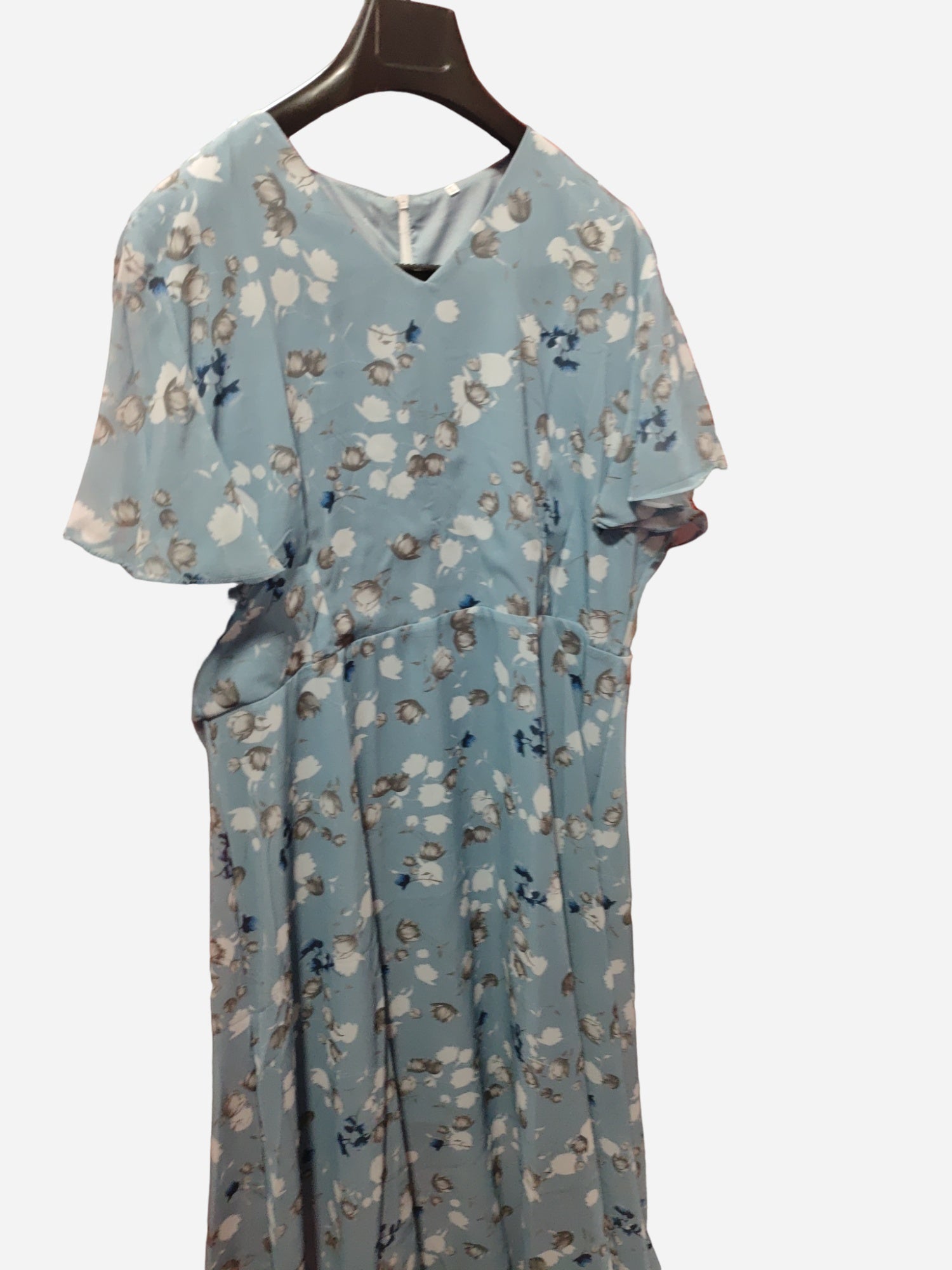Flowers Print Short Sleeve Dress Summer Fashion Ruffle Beach Dresses Women's Clothing