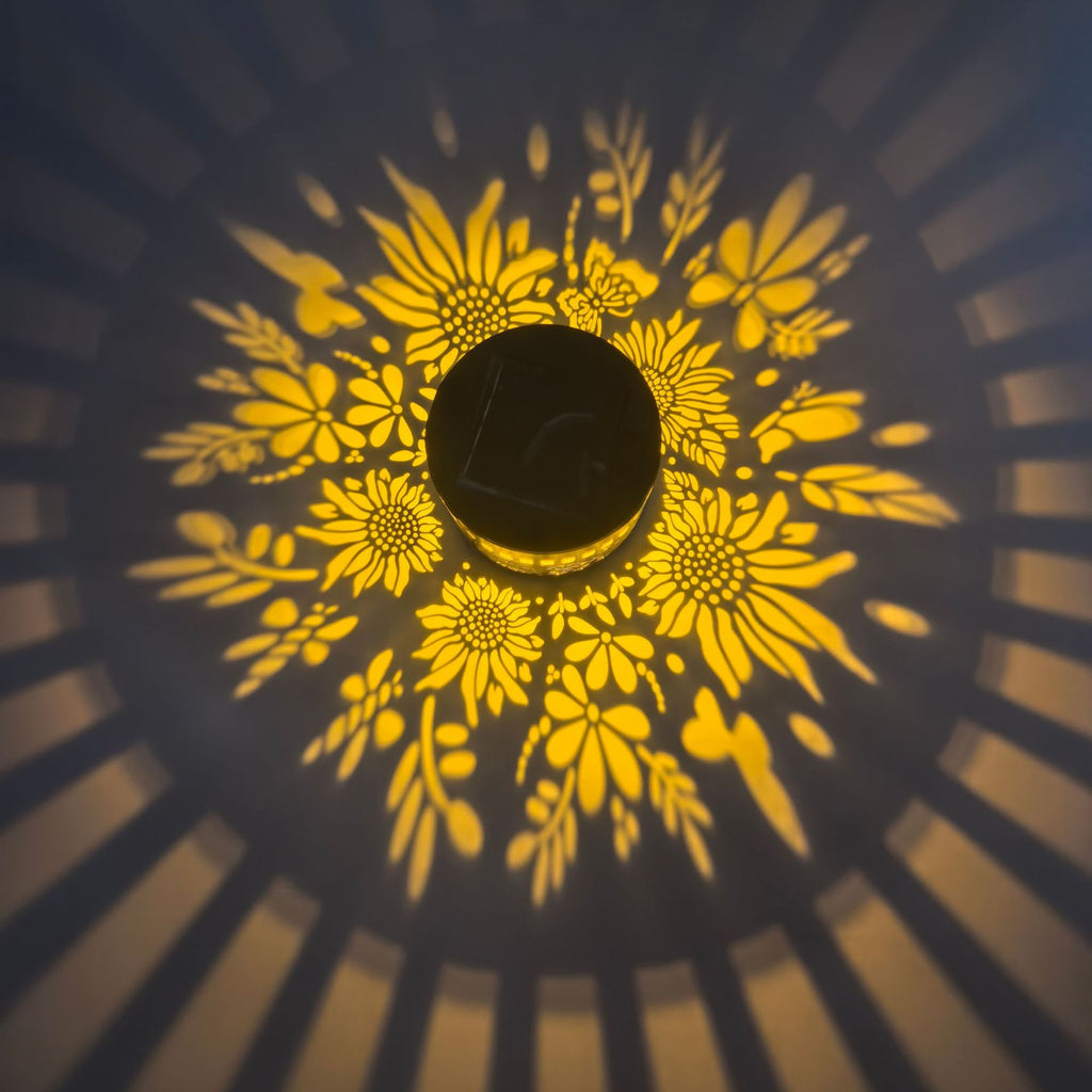 Solar Mandala SUNFLOWER Sunflower Wall Lamp Garden Courtyard
