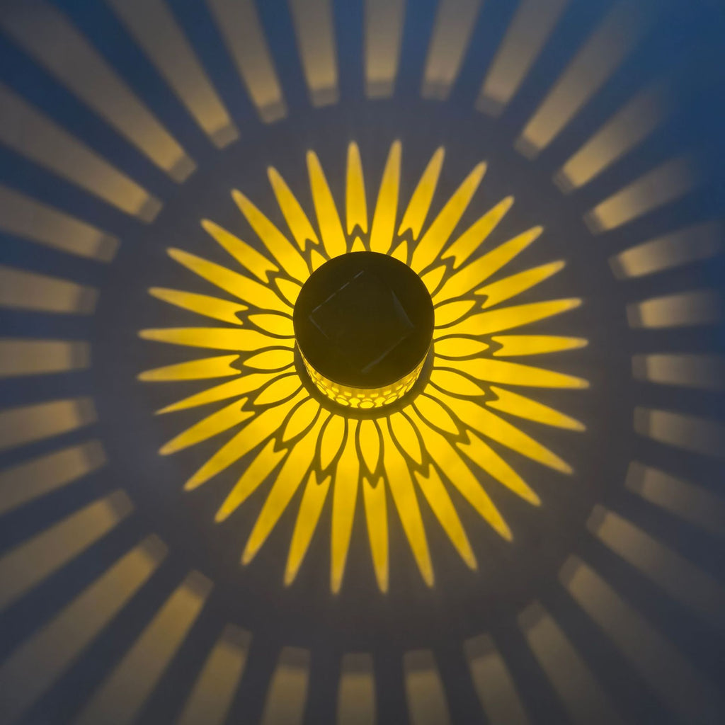 Solar Mandala SUNFLOWER Sunflower Wall Lamp Garden Courtyard