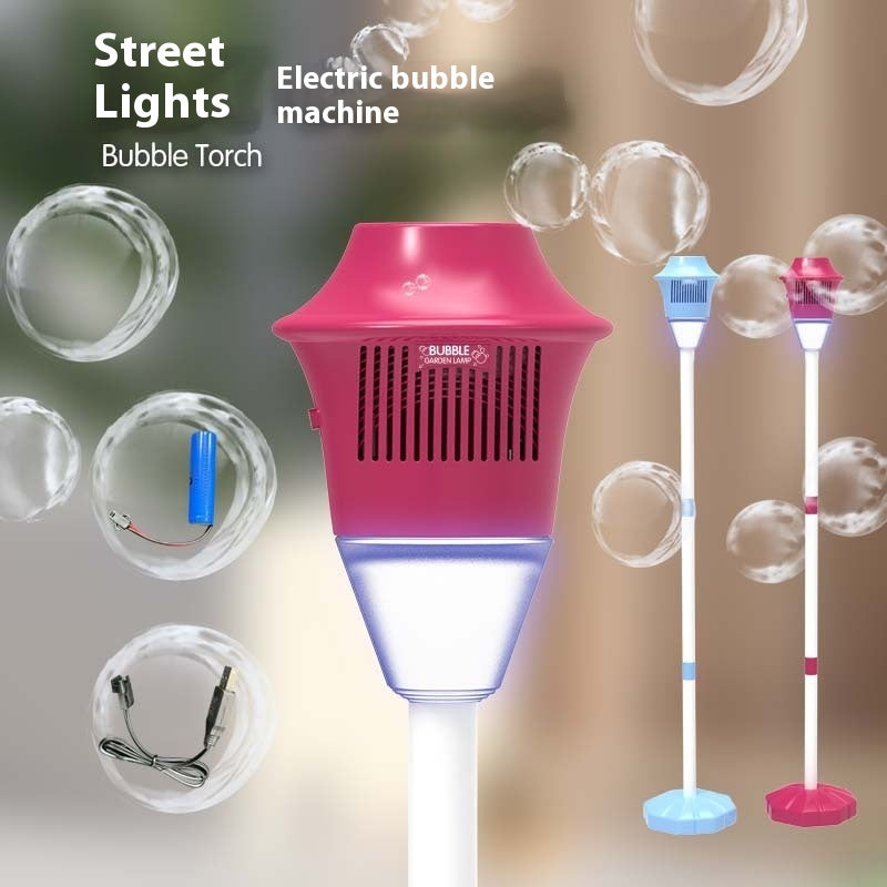 Lamp Soap Bubbles Machine Automatic Bubble Gun Creative Bubble Gun Toys Blower Maker Weeding Birthday Party Games Toys