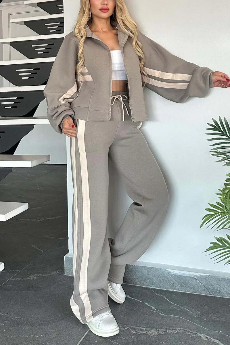 Fashion Two-piece Women's White Sports Suit Loose Sports Shirt Casual Pants Sets Sportswear Women Clothes Tracksuit Women Outfits